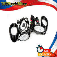 Fog Lamp Spot light + Cover สี Black Jazz Fit V-Tech Honda 4 ประตู ปี2007 ขนาด 14x8x7 มีบริการเก็บเงินปลายทาง