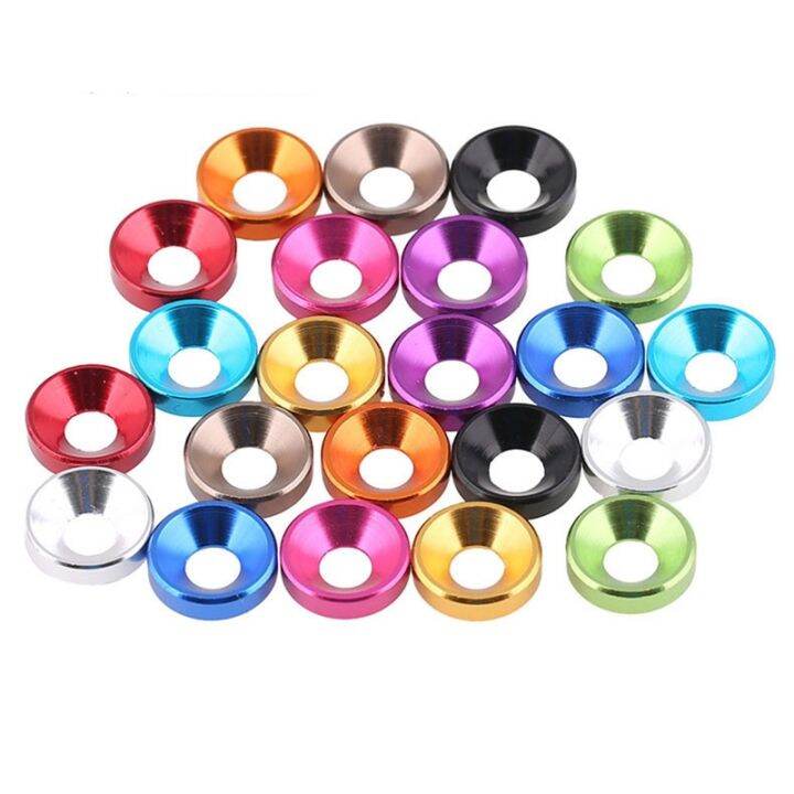 haotao-hardware-20pcs-m2-m2-5-m3-m4-m5-m6อลูมิเนียมเครื่องซักผ้าที่มีสีสัน-anodized-อลูมิเนียมศีรษะ-bolt-ปะเก็นเครื่องซักผ้าสำหรับแบนหัวสลักเกลียว