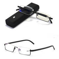 Protable Reading Glasses Blue Light Blocking Flexible Ultralight Presbyopic Glasses Man Women Computer Eyewear with Case Fashion