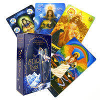 ฉบับที่ 2 The Star Tarot Deck เกมโต๊ะปาร์ตี้เพื่อการพักผ่อนการ์ด Oracle คำทำนายพยากรณ์คุณภาพสูงพร้อม PDF Guidebook-Cgefeng