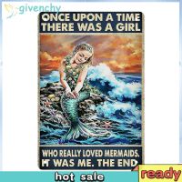 [givenchy1.my] Little Mermaid Vintage Metal Plate Tin Sign Plaque Retro Iron Picture Wall Decor