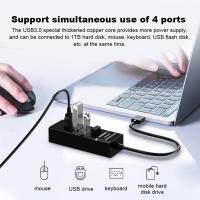 RYRA 4 Ports USB3.0 Hub Fast Charging Expansion Dock 5Gbps HUB With LED Indicator Multi Splitter Adapter PC Laptop Smart Phone