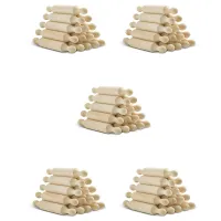 75 Pieces Wooden Mini Rolling Pin 6 Inches Long Kitchen Baking Rolling Pin Small Wood Dough Roller for Children Fondant