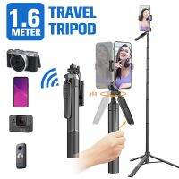 New 1600mm Wireless Selfie Stick Tripod Stand Foldable Monopod for Gopro Action Cameras Smartphones Balance Steady Shooting Live