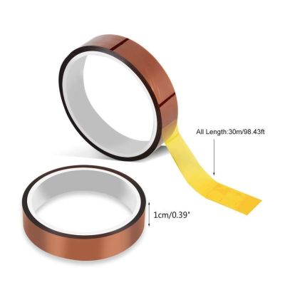 1pcs High Temperature Polyimide Tape Heat Resistant Insulation  Polyimide Film Adhesive Tape 10mm For  PCB SMT soldering masking Adhesives Tape