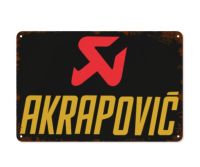 Akrapovics โปสเตอร์วินเทจป้ายดีบุก-โลหะตกแต่งผนังสำหรับ Home Cafe Room-ของขวัญที่ดีที่สุด-8X12นิ้ว