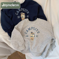 JoynCleon เสื้อกันหนาวเด็กฉบับภาษาเกาหลีคอกลมแขนยาวเสื้อกันหนาวสวมหัวผ้าฝ้ายบริสุทธิ์