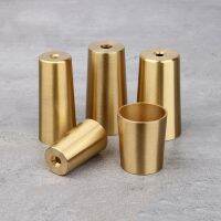 ✖ 1 Piece Brass Chair Leg Cover Gold Metal Protector for Sofa Cabinet Taper Ferrules Bed Wardrobe Table Holder Accessory