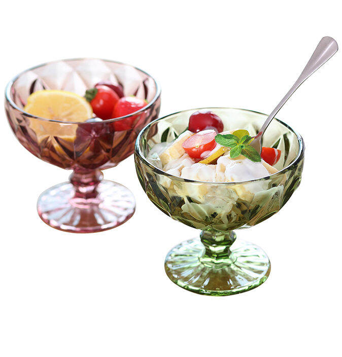 salad-bowl-glass-for-dessert-mill-shake-goblet-glass-embossed-ice-cream-cup-european-creative-salad-plates-10-oz-300ml-home-used