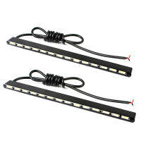 [2]2ชิ้น SMD 7030 14 LEDs Led Strip รถจัดแต่งทรงผมรถ DRL Daylight Daytime Running Light[2]