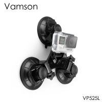 Vamson สำหรับ Go Pro ถ้วยดูดสามชั้นถ้วยดูดสุญญากาศติดกระจกหน้ารถยนต์ขนาดใหญ่สำหรับ Hero 10 9 8 7 6 5