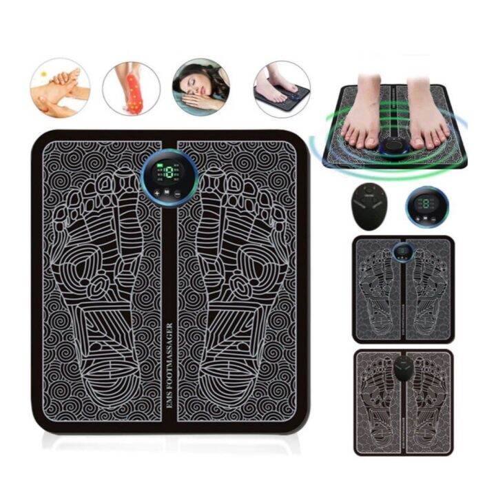 Pengurut Kaki EMS Foot Massage Pad Feet Simulator Patch Koyok Detox ...