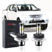 ชุดหลอดไฟหน้ารถยนต์ LED ฮาโลเจน สีขาว แบบเปลี่ยน สําหรับ Mitsubishi Triton 2005 2006 2007 2008 2009 2010 2011 2012 2013 2014 T12 6000K 1 คู่