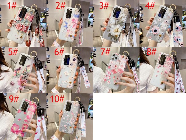 floral-wristband-phone-case-for-oppo-a39-a57-a5-a3s-a52-a92-a72-a59-f1s-a7-a5s-soft-holder-girly-cover-lanyard