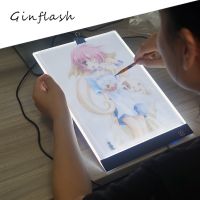 Ginflash LED A4/A5 painting tracing board copy pad panel drawing tablet art craft stencil tatoo design Usb 3C art set