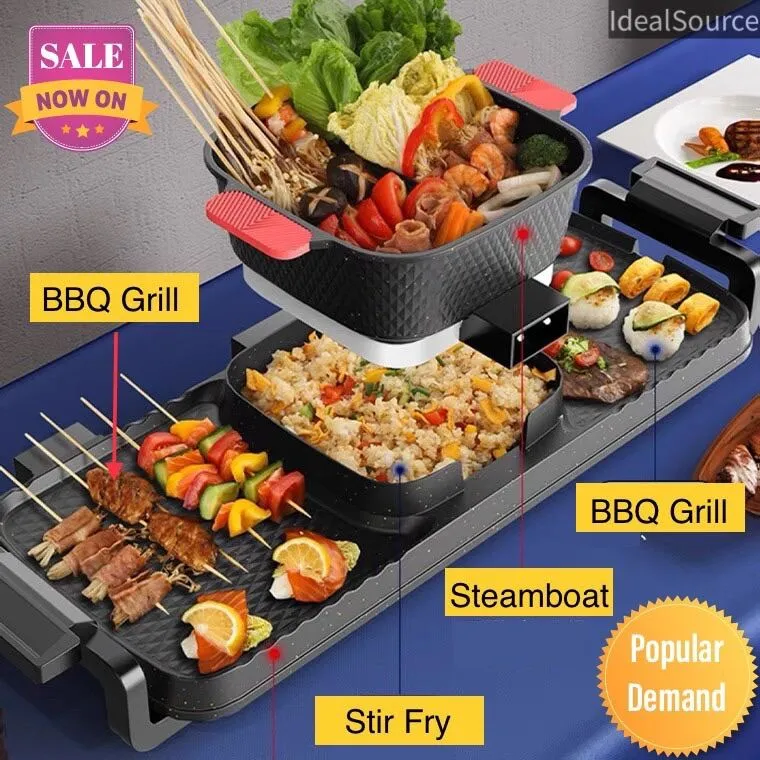 220V Electric Grill, Shabu-shabu-shabu Pot, Yuanyang Hot Pot