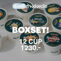 (80g x 12 Cups)*ดูรสชาติจากเมนูด้านล่างและแจ้งรสชาติในแชท* BOX SET ส่งฟรีต่างจังหวัด I ไอศกรีม เข้มข้น ครีมมี่ ไม่มีนมวัว (Non-dairy, Lactose free, Vegan)