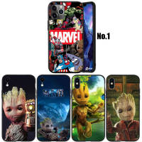 WA45 Marvel Groot อ่อนนุ่ม Fashion ซิลิโคน Trend Phone เคสโทรศัพท์ ปก หรับ iPhone 7 8 11 12 13 14 Pro XS Max SE X XR Plus SE