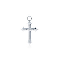 ake ake A La Carte the Glory Cross mini Charm  จี้เงินแท้ 925 แกะมือขัดเงาเงาพิเศษ ชุบไวท์โกลด์ **จำหน่ายเป็นชิ้น ใส่ร้อยชุดต่างหูห่วง A La Carte