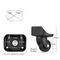 อุปกรณ์เสริมสำหรับกระเป๋าเดินทาง W050ล้อลากล้อสากลล้อแบบเงียบคันกระเป๋าลากกระเป๋าเดินทางหนัง
