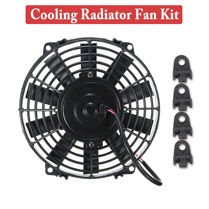 Push-Pull Cooling Fan,Thin Cooling Fan,Radiator Fan Mounting Kit,12 Inch,for 12V Pcs Portable Cooling Fan 
