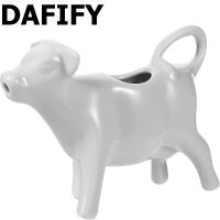 DAFIFY พอร์ซเลนตลกวัวน้ำเกรวี่เรือเซรามิกซอสถั่วเหลืองจานหม้อ4แพ็ค