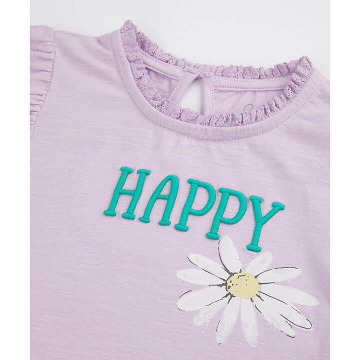 เสื้อยืดเด็กผู้หญิง-mothercare-happy-t-shirt-yb709