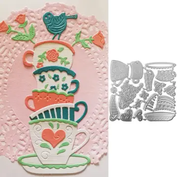 Shop Coffee Cup Die Cutting Stencil with great discounts and