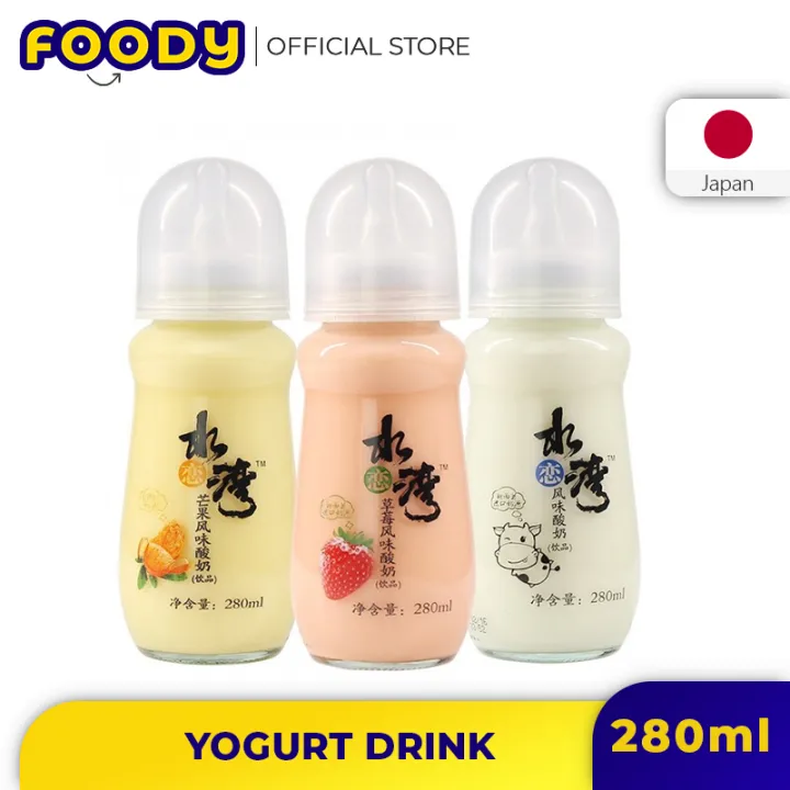Shui Lian Wan Milk Yogurt Drinks Original / Strawberry / Mango 280ml