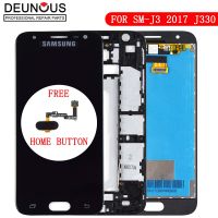 ORIGINAL AMOLED J3 Pro LCD For Samsung GALAXY J3 Glass J330 2017 Display J330F LCD Touch Digitizer Sensor Frame J330 Pro Screen