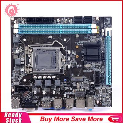 H61แผงวงจรคอมพิวเตอร์16GB Micro-ATX เมนบอร์ดคอมพิวเตอร์ซ็อกเก็ต LGA1155 I3/I5/I7 CPU รองรับ2 X DDR3 Realtek 10/100 Mbps