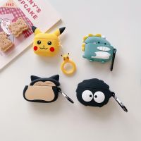 เคสนิ่มสำหรับ AirPods 1 2 Pro 3 Pro2การ์ตูน Pikachu ไดโนเสาร์ Snorlax ถ่านหินดีไซน์3D กันกระแทก BT หูฟังไร้สายแบบเต็มตัวฝาครอบป้องกันสำหรับ Apple AirPods 1 2 Pro 3 Pro2เคสหูฟัง iPhone สำหรับ Airpods 1st 3rd 2nd 4th แขน5th Gen