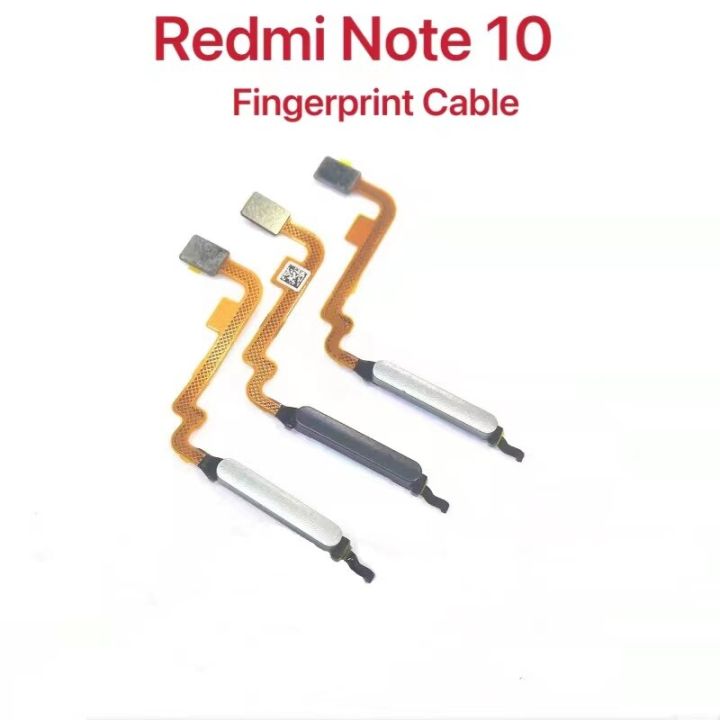 เซ็นเซอร์ลายนิ้วมือสำหรับ Redmi Note 10 Pro ปุ่มโฮมโค้งการมองเห็น