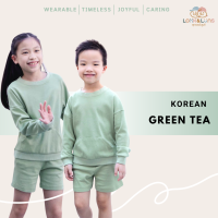 [ส่งฟรี] ชุดเซต รุ่น Korean Oversize สไตล์เกาหลี ชุดเซ็ท Look &amp; Luns ผ้านุ่มๆ สัมผัสเบาสบาย สี Green Tea✨