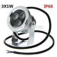 Underwater Light Waterproof 3W 12V LED Floodlight Outdoor Underwater Light Warm white Cold white for Garden Pools Boats