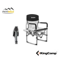 POF อุปกรณ์แคมป์ปิ้ง เก้าอี้แคมปิ้ง KINGCAMP PORTABLE DIRECTOR CHAIR BLACK / GREY camping อุปกรณ์ตั้งแคมป์ เดินป่า