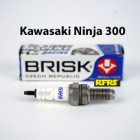 หัวเทียน BRISK X-Line 4 เขี้ยว แกนเงิน Kawasaki Ninja 300 Spark Plug (8X21ROA) รองรับทุกน้ำมัน Made in EU