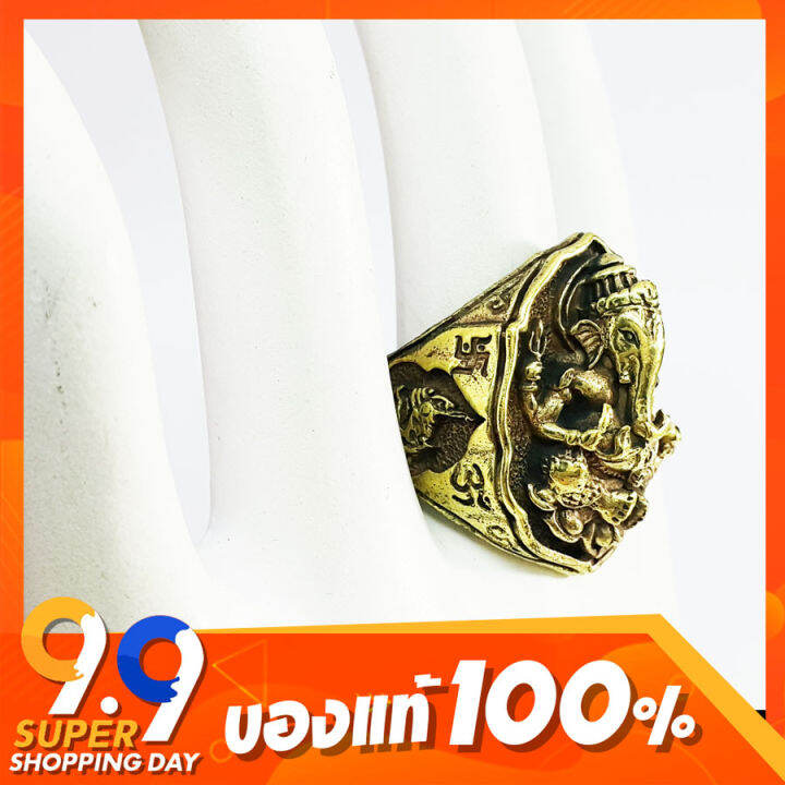 inspire-jewelry-แหวนรูปพญาครุฑ-แหวนรูปพระพิฆเนศ-ข้างรูปพญานาค-และเครื่องหมายโอม-แหวนร-มีให้เลือกหลายแบบ-หล่อด้วยทองเหลือง-รมดำ