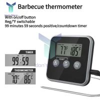 ♂❃✁ Kitchen Digital Cooking Thermometer Meat Food Temperature for Oven BBQ Grill Timer Function with Probe Heat Meter For Cooking