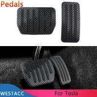 Carbon Fiber Car Pedals For Tesla Model 3 Model3 Model Y 2022 2023 Anti-Slip Elerator Gas Brake Pedal Cover Pad Essories