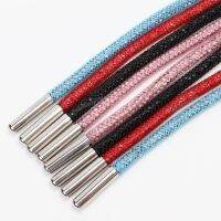 1Pcs Rainbow Diamond Shoelaces Luxury Rhinestone Shoe laces Sneakers Laces Shoes Round Shoelace 100/120/140/160CM DIY Strings