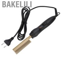 Bakelili Hair Straightener Comb  2 in 1 Curler Dual Use Hot forTH