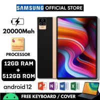 2023 รุ่นใหม่ SAMSUNG แท็บเล็ตพีซี 11 นิ้ว Android 12.0 [12GB RAM 512GB ROM] Dual SIM 4G LTE WiFi 2.4/5G Android แท็บเล็ต 12