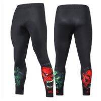 【ร้อน】ผู้ชายวิ่ง Leggings ยืดหยุ่นยิมฝึกอบรมการออกกำลังกายกางเกงแน่น3D โคมไฟสีเขียวระบายอากาศกีฬาจ๊อกกิ้งกางเกงการบีบอัดผู้ชาย