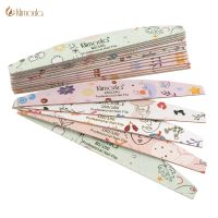 50 Pcs/Lot Nail File Half Moon 80/100/120/150/180/240 New Design Sandpaper Wooden Manicure Files Nail Accessories Nails Salon