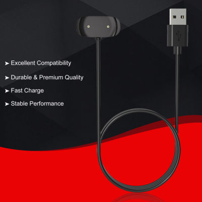 (Hot) 1M เครื่องชาร์จไฟ USB สายเคเบิลสำหรับ Xiaomi Huami Amazfit T Rex Pro สมาร์ทวอท์ชเครื่องชาร์จ Cradle Smartwatch Fast ชาร์จสาย2021