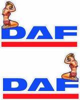 สำหรับ DAF สาวสไตล์พินอัพสติกเกอร์รถบรรทุกขนาดใหญ่ดี X2