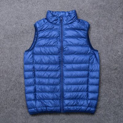 ZZOOI Top Quality Mens Ultralight Down Vests Winter Jackets Waistcoat Sleeveless Zipper Coat Overcoat Warm Vests Plus Size