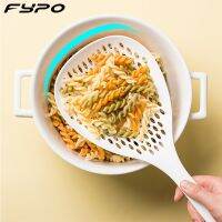 【CC】 Colander Food Strainer Drain ShovelAnti-scald Skimmer Fry Mesh Filter Tools