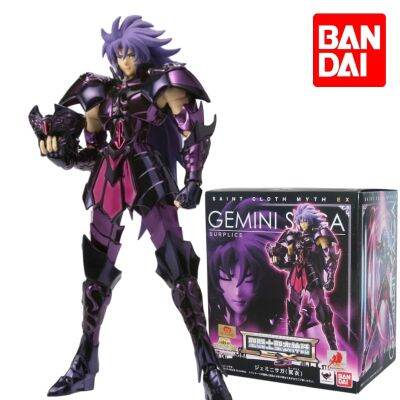 In Stock Bandai Original Saint Seiya Cloth Myth Ex Gemini Saga Surplice Pvc Metal Armor Figure Anime Model Toys Gift